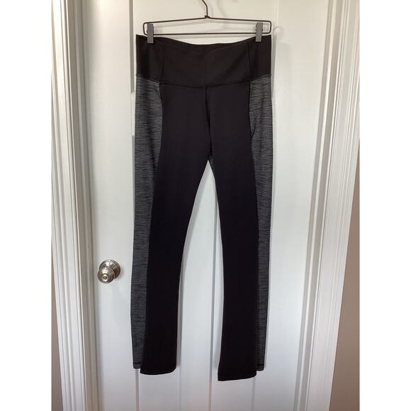 Lululemon Athletica Women’s Colorblock Barre Pulse Pants Heathered Black Size 12 - Picture 3 of 12
